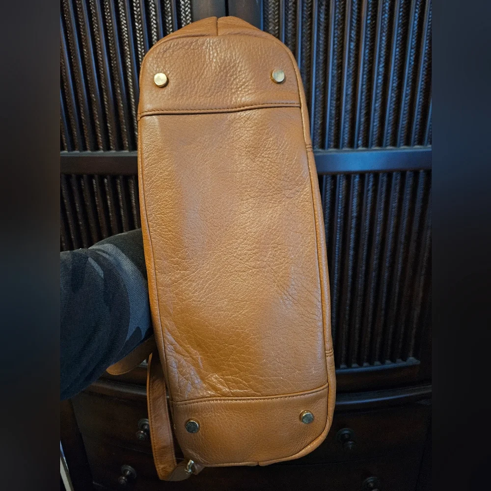 Lily Jade Brown Leather Backpack Shoulder Bag